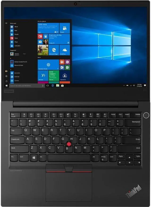 Alt view image 4 of 15 - Lenovo ThinkPad E14 Gen 5 - 14" - AMD Ryzen 5 - 7530U - 16 GB RAM - (21JR0017US)