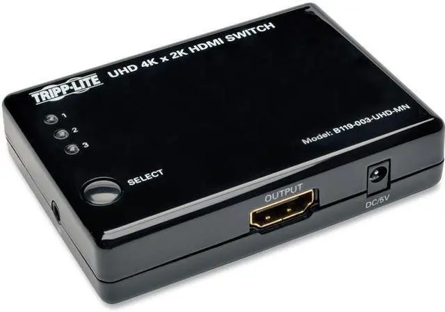 Alt view image 14 of 17 - Tripp Lite 3 Port Hdmi Mini Switch For Video And Audio 4K X 2K Uhd 30 Hz