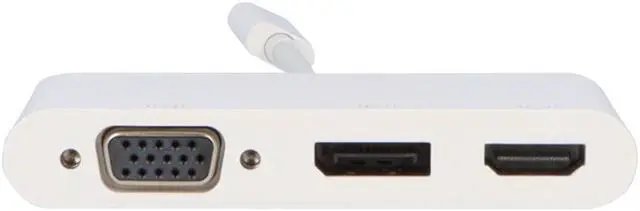 Alt view image 14 of 16 - VisionTek USB-C to DisplayPort HDMI & VGA Hub M/F/F/F 901433