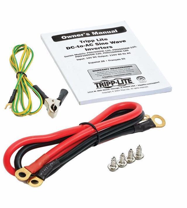 Alt view image 6 of 7 - Tripp Lite 1500W Compact Power Inverter - 3x 5-15R, USB Charging, Pure Sine Wave
