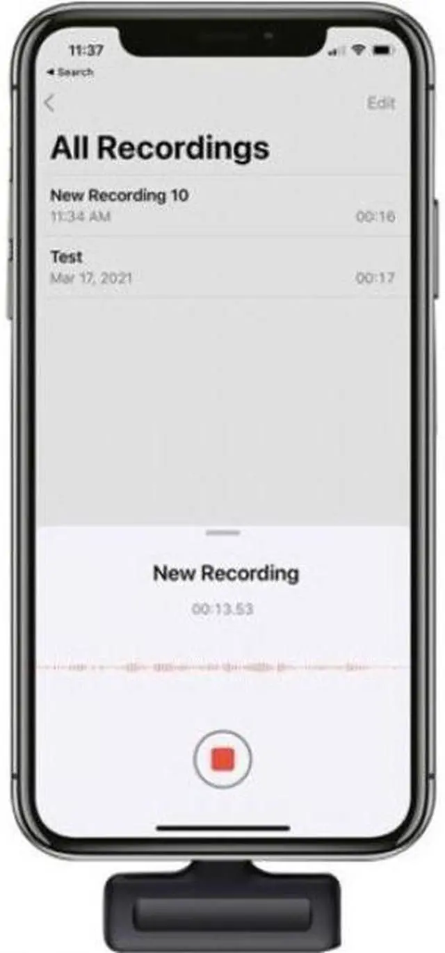 Alt view image 5 of 6 - Aluratek AWLML01F Wireless Lightning Lavalier Microphone Black