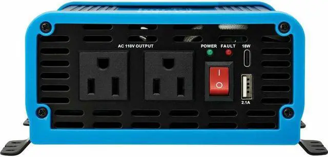 Alt view image 5 of 9 - Tripp Lite 300W Compact Power Inverter - 2x 5-15R, USB Charging, Pure Sine Wave
