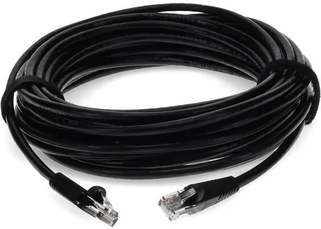 Alt view image 6 of 16 - AddOn Cat6 Straight UTP PVC Copper Patch Cable, 50ft - Black