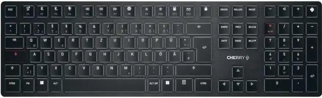 Alt view image 4 of 17 - Cherry KW X ULP Ultra Slim Wireless Mechanical Keyboard. Multi Device Function MX Ultra Low Profile Switches