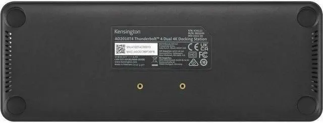 Alt view image 5 of 9 - Kensington SD5765T Thunderbolt 4 Dual 4K Docking Station (DFS) - 96W PD - for Monitor/Solid State Drive/Headphone/Microphone - Memory Card Reader - SD, microSD - Thunderbolt 4 - 2 Displays Supported -