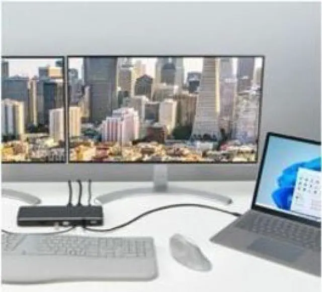 Alt view image 7 of 9 - Kensington SD5765T Thunderbolt 4 Dual 4K Docking Station (DFS) - 96W PD - for Monitor/Solid State Drive/Headphone/Microphone - Memory Card Reader - SD, microSD - Thunderbolt 4 - 2 Displays Supported -