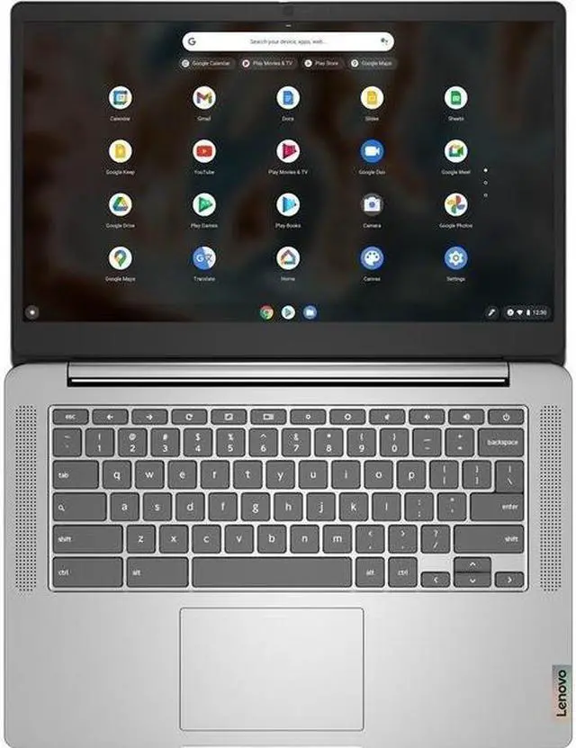 Alt view image 12 of 20 - Lenovo Chromebook 3 14" Touch Laptop - Mediatek MT8183 - 4GB Memory - 64GB eMMC - Arctic Grey
82KN0001US