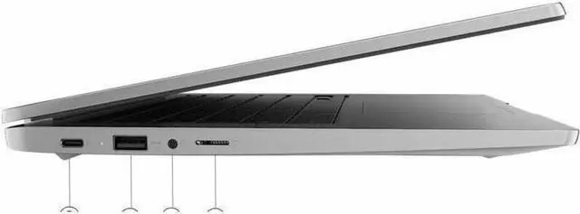 Alt view image 17 of 20 - Lenovo Chromebook 3 14" Touch Laptop - Mediatek MT8183 - 4GB Memory - 64GB eMMC - Arctic Grey
82KN0001US