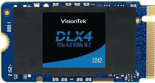 Alt view image 2 of 4 - VisionTek DLX4 512GB M.2 2242 PCIe NVMe Internal SSD 901561