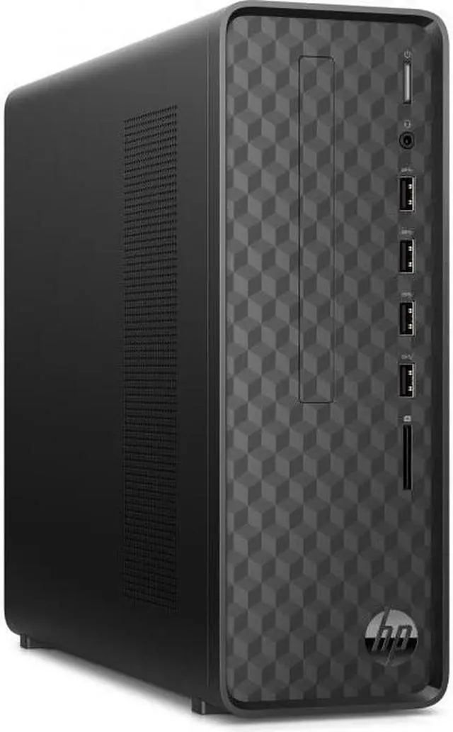 Alt view image 3 of 5 - HP Slim Desktop Computer Intel Celeron J4025 8GB RAM 256GB SSD Intel UHD Graphics 600 Dark Black - Intel Celeron J4025 - Intel UHD Graphics 600 - 8 GB RAM - HP black wired keyboard and mouse combo - 2
