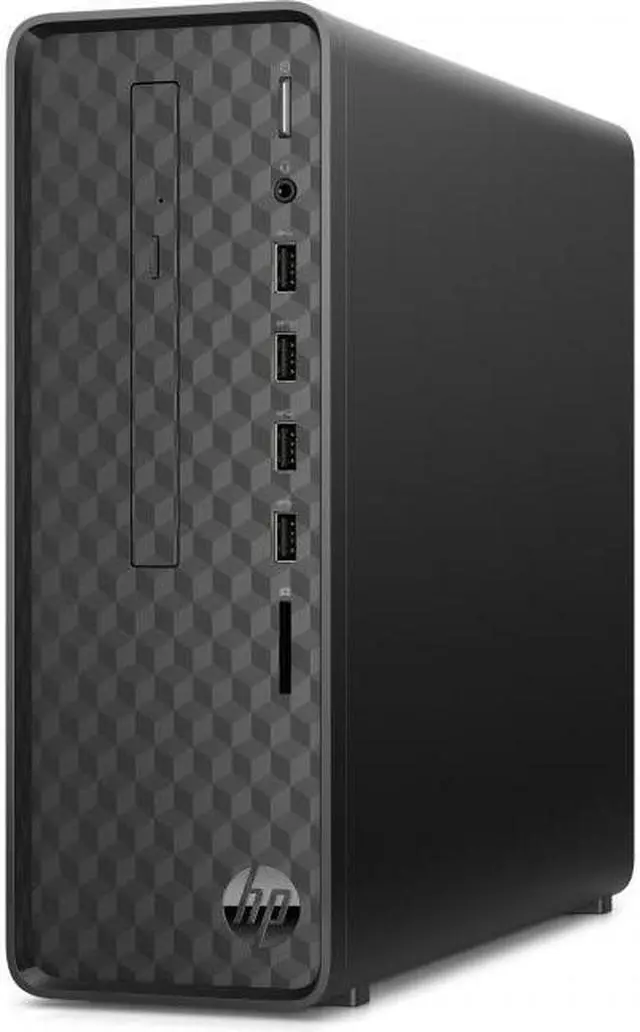 Alt view image 2 of 5 - HP Slim Desktop Computer Intel Celeron J4025 8GB RAM 256GB SSD Intel UHD Graphics 600 Dark Black - Intel Celeron J4025 - Intel UHD Graphics 600 - 8 GB RAM - HP black wired keyboard and mouse combo - 2