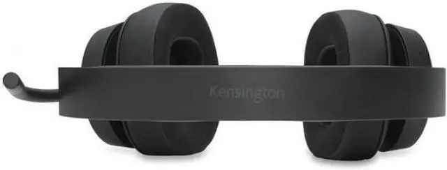 Alt view image 9 of 20 - Kensington H3000 98.4 ft Bluetooth Over-Ear Headset Google Assistant Siri Stereo USB Type C Wireless Bluetooth Black