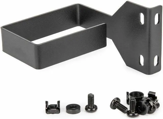 Alt view image 2 of 15 - Rocstor Vertical Cable Management Hook - D-ring - Black - 1 - 1.5U Rack Height - Steel