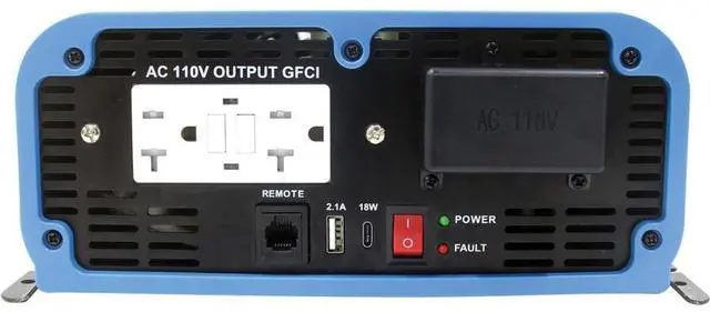 Alt view image 7 of 8 - Tripp Lite 1000W Light-Duty Compact Power Inverter PINV1000SW120