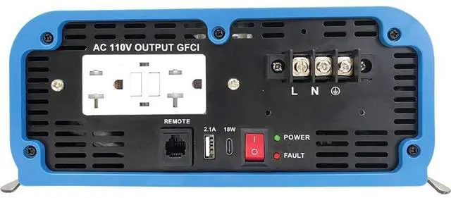 Alt view image 8 of 8 - Tripp Lite 1000W Light-Duty Compact Power Inverter PINV1000SW120
