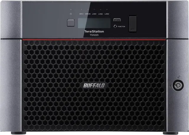 Alt view image 5 of 7 - BUFFALO TeraStation TS5820DN9608 8-Bay NAS 96TB (8x12TB) with NAS-Grade Hard Drives Included Desktop Network Attached Storage