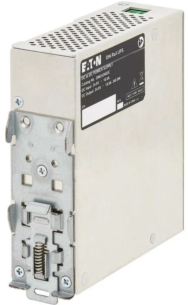 Alt view image 4 of 8 - Eaton 240W 24V DC DIN Rail Industrial UPS - Hardwire Input/Output - DIN Rail UPS - 10 Minute Stand-by - 24 V DC Input - 24 V DC Output - Single Phase - LED Display - 1 x Hardwired