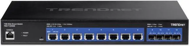 Alt view image 9 of 18 - TRENDnet TEG-7124WS,12-Port 10G Web Smart Switch