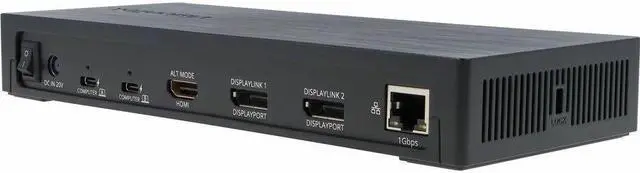 Alt view image 5 of 15 - VisionTek VT4950 KVM USB-C Docking Station with 100W PD 901520