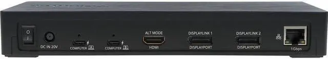 Alt view image 10 of 15 - VisionTek VT4950 KVM USB-C Docking Station with 100W PD 901520