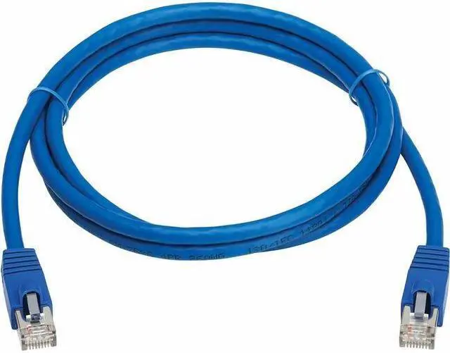 Alt view image 2 of 11 - Tripp Lite Cat8 40G Snagless SSTP Ethernet Cable RJ45 M/M PoE Blue 6 ft. 1.8 m N272F06BL