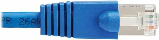 Alt view image 3 of 11 - Tripp Lite Cat8 40G Snagless SSTP Ethernet Cable RJ45 M/M PoE Blue 6 ft. 1.8 m N272F06BL