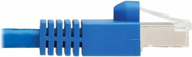 Alt view image 4 of 11 - Tripp Lite Cat8 40G Snagless SSTP Ethernet Cable RJ45 M/M PoE Blue 6 ft. 1.8 m N272F06BL