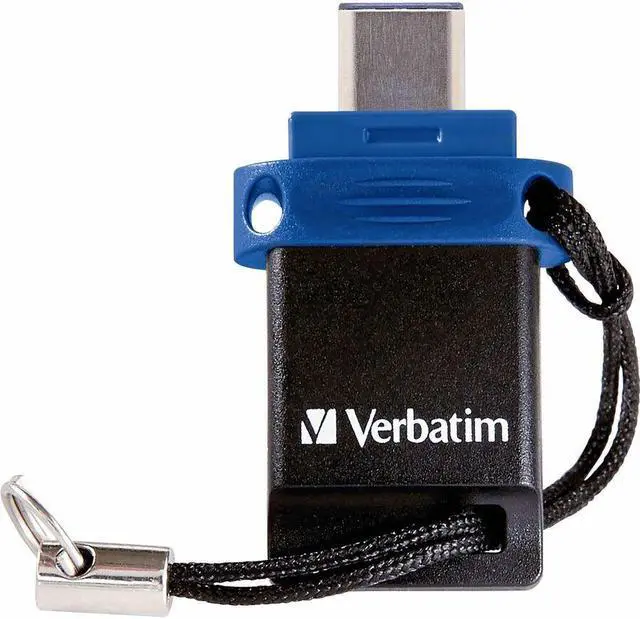 Alt view image 4 of 9 - Verbatim Store 'n' Go Dual 128GB USB 3.2 (Gen 1) (Type A + Type C) Flash Drive - 128 GB - USB 3.2 (Gen 1) Type A, USB 3.2 (Gen 1) Type C - Blue - Lifetime Warranty