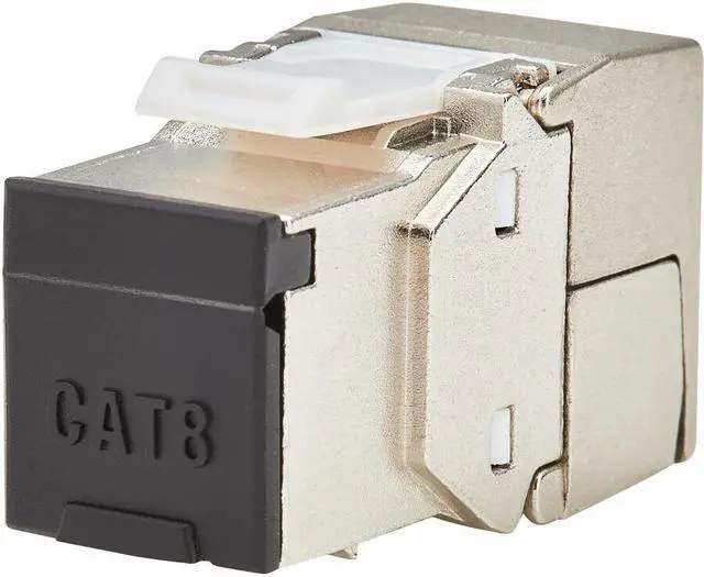 Alt view image 6 of 9 - Tripp Lite by Eaton Cat8 STP Shielded Tool-Free Keystone Jack 568A/568B TAA N238SHC8TF1
