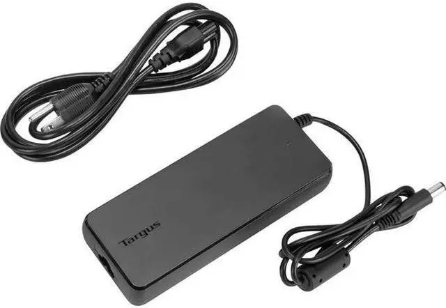 Alt view image 4 of 4 - Targus AC/DC Adapter and AC Cable Cord Bundle for DOCK190 - 1 Pack - 150 W - 7.31 A Output - Black - BUS0415