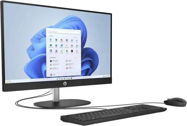 Alt view image 5 of 13 - HP 23.8 inch All-in-One Desktop PC, FHD Display, AMD Athlon Silver 7120U, 8 GB RAM, 256 GB SSD, AMD Radeon Graphics, Windows 11 Home, 24-cr0010 (2023)