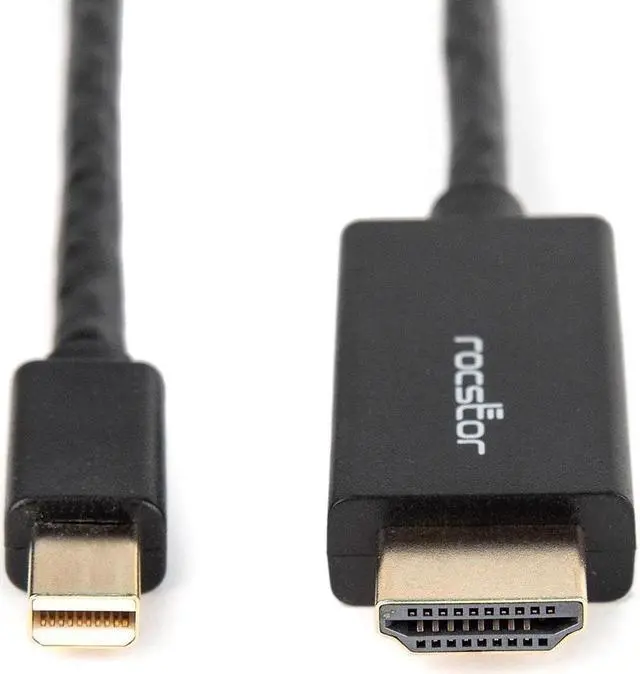Alt view image 11 of 16 - Rocstor Premium Mini DisplayPort to HDMI Cable M/M Y10C197B2