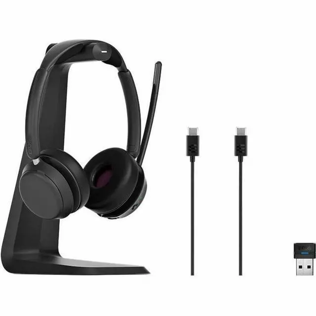 Alt view image 6 of 13 - EPOS IMPACT 1061T Headset - Stereo - Wireless - Bluetooth - On-ear - Binaural - Circumaural - Noise Canceling