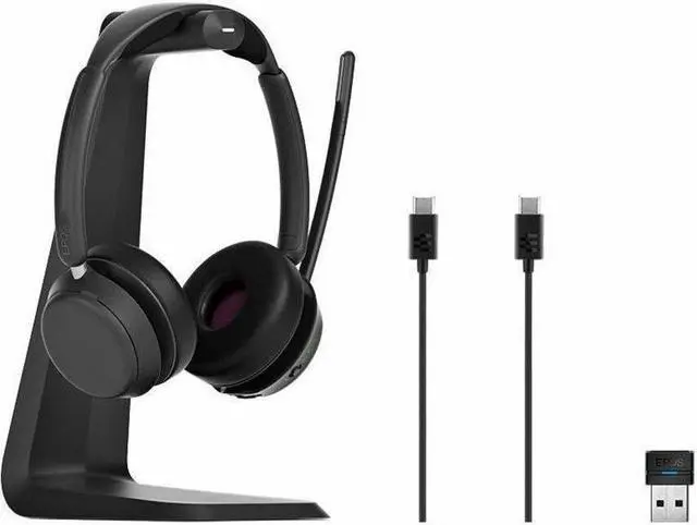 Alt view image 2 of 13 - EPOS IMPACT 1061 Headset - Stereo - Wireless - Bluetooth - On-ear - Binaural - Circumaural - Noise Canceling