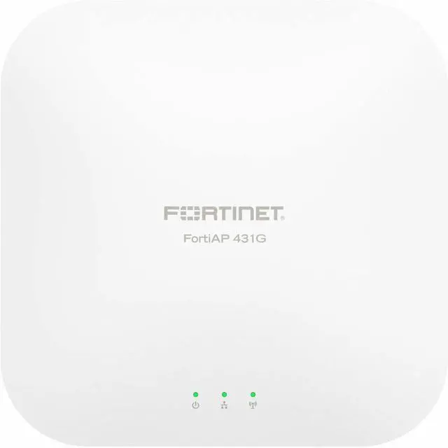 Alt view image 3 of 5 - Fortinet FortiAP 431G Wireless Indoor Wi-Fi 6E Access Point, Tri radio, Standard Mounting kit for Ceiling, T-Rail and Wall included