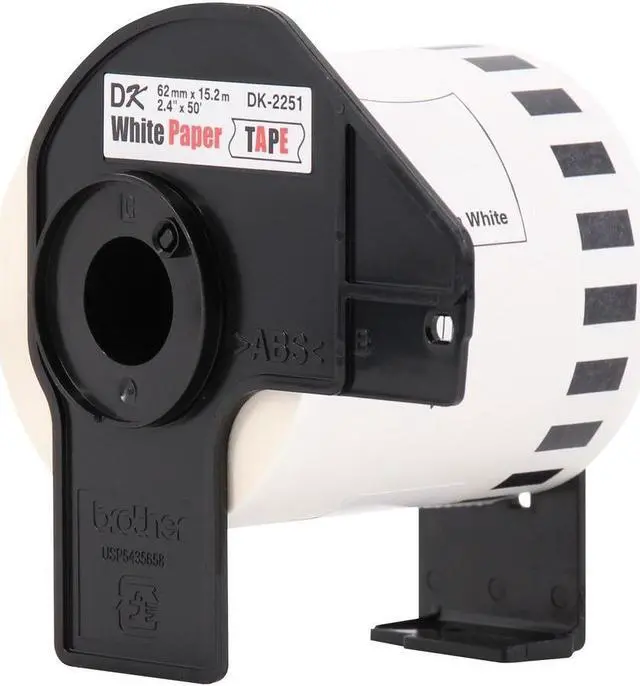 Alt view image 16 of 18 - Brother Continuous Paper Label Tape, 2.44" x 100ft, White, 3 Rolls/Pack