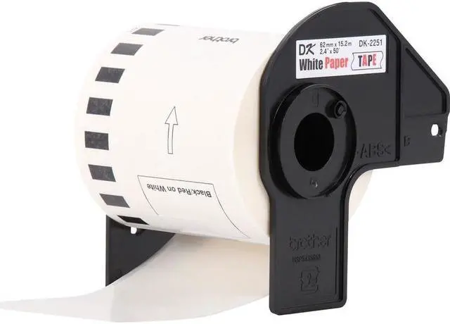 Alt view image 18 of 18 - Brother Continuous Paper Label Tape, 2.44" x 100ft, White, 3 Rolls/Pack