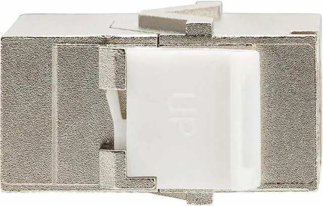 Alt view image 5 of 15 - Tripp Lite Cat6a Shielded Snap-In Coupler (RJ45 F/F), TAA - 1 x RJ-45 Keystone Female - 1 x RJ-45 Keystone Female - Nickel Connector - Gold Contact - Silver - TAA Compliant