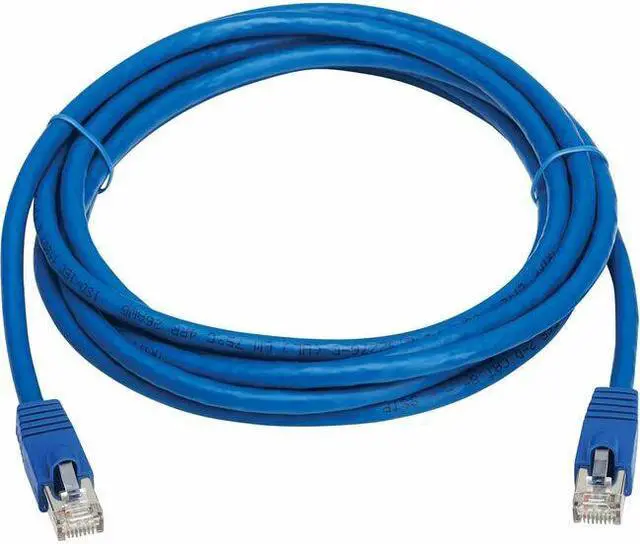 Alt view image 2 of 7 - Tripp Lite Cat8 40G Snagless SSTP Ethernet Cable RJ45 M/M PoE Blue 10 ft. 3.1 m N272F10BL