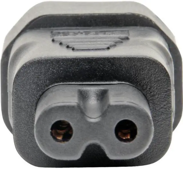 Alt view image 9 of 14 - Tripp Lite IEC C14 to IEC C7 Power Cord Adapter - 10A 250V Black