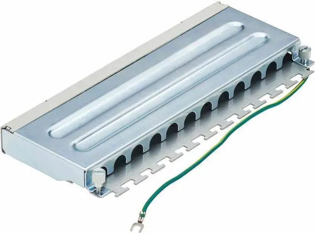 Alt view image 4 of 16 - Tripp Lite Cat6a STP Patch Panel 8 Ports DIN Rail N250SH08DIN6A