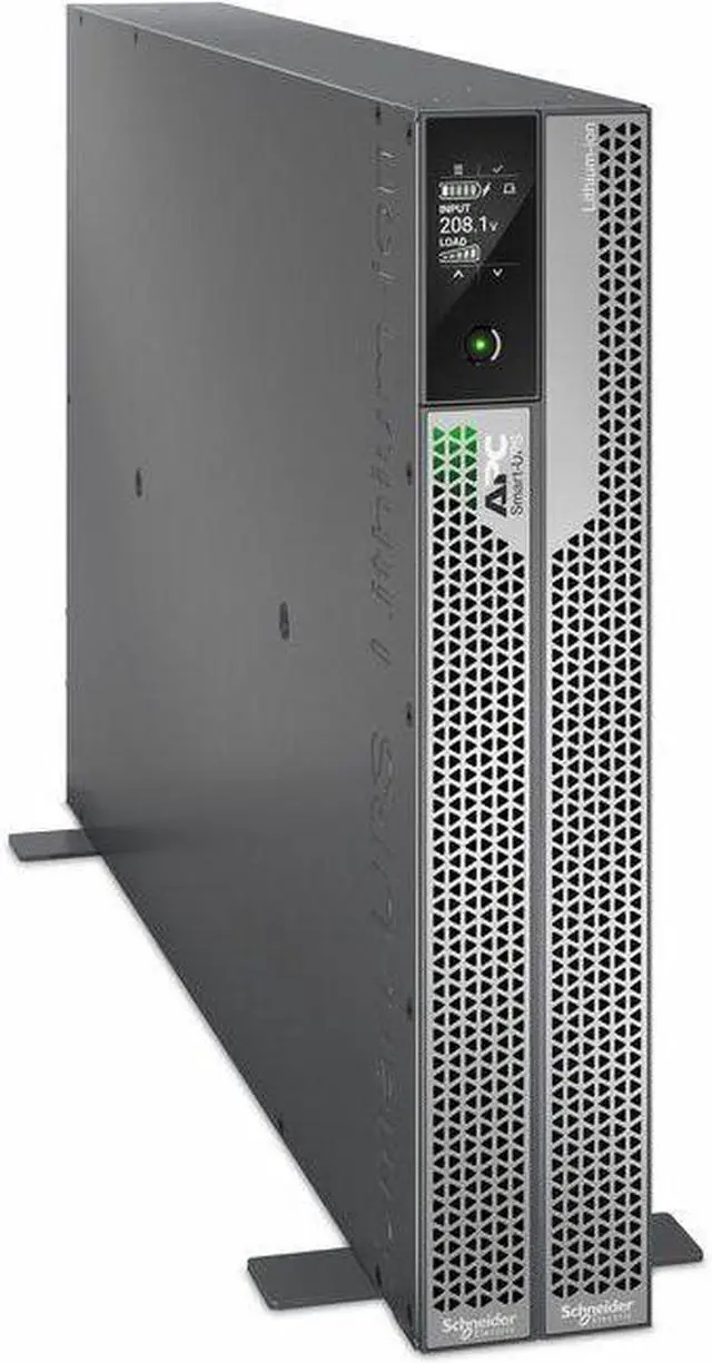Alt view image 2 of 8 - APC by Schneider Electric Smart-UPS Ultra On-Line Lithium ion, 5KVA/5KW, 2U Rack/Tower, 208V - 2U Rack/Tower - 1.50 Hour Recharge - 208 V AC Input - 208 V AC Output - 2 x NEMA L6-30R, 2 x NEMA L6-20R