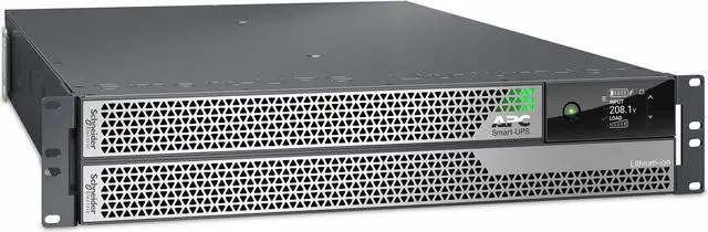 Alt view image 3 of 8 - APC by Schneider Electric Smart-UPS Ultra On-Line Lithium ion, 5KVA/5KW, 2U Rack/Tower, 208V - 2U Rack/Tower - 1.50 Hour Recharge - 208 V AC Input - 208 V AC Output - 2 x NEMA L6-30R, 2 x NEMA L6-20R