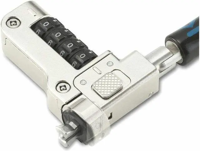 Alt view image 5 of 10 - Kensington Slim N17 2.0 Combination Laptop Lock for Wedge-Shaped Slots - Resettable - 4-wheel - Combination Lock - Carbon Steel - 5.91 ft - For Notebook