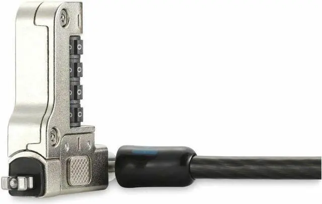 Alt view image 6 of 10 - Kensington Slim N17 2.0 Combination Laptop Lock for Wedge-Shaped Slots - Resettable - 4-wheel - Combination Lock - Carbon Steel - 5.91 ft - For Notebook