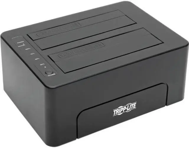 Alt view image 14 of 20 - TRIPP LITE U439-002-CG2 USB 3.0 SUPERSPEED TO DUAL SATA EXTERNAL HARD DRIVE DOCKING STATION WITH CLONING