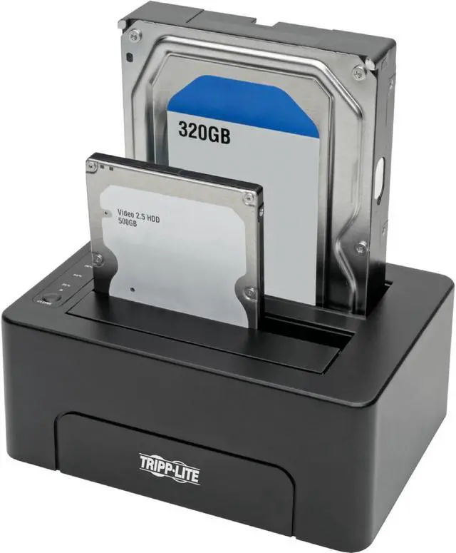 Alt view image 18 of 20 - TRIPP LITE U439-002-CG2 USB 3.0 SUPERSPEED TO DUAL SATA EXTERNAL HARD DRIVE DOCKING STATION WITH CLONING