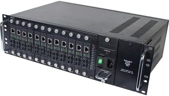 Alt view image 8 of 9 - Tripp Lite 3U 12-Slot Media Converter Chassis Select N784-H N785-H N785CH12