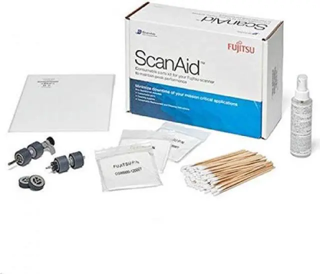 Alt view image 6 of 6 - Fujitsu ScanAid Cleaning Supplies And Consumables Kit FI-7800 FI-7900
