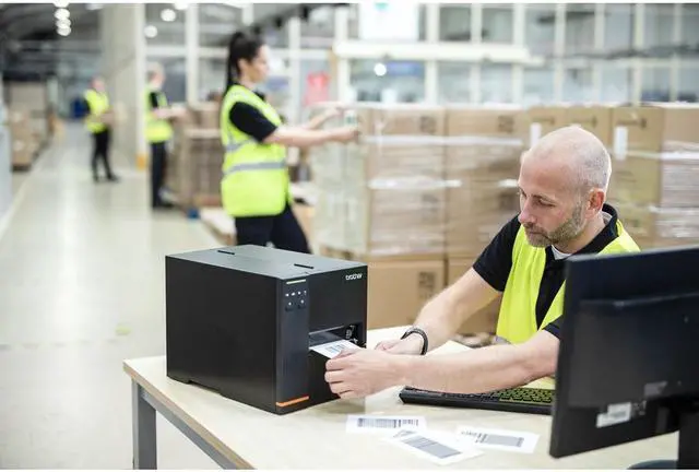 Alt view image 5 of 7 - Brother Direct Thermal/Thermal Transfer Printer Monochrome TJ4020TN